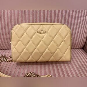 NWOT Kate Spade Yellow Quilted Crossbody Bag